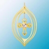 Cross in Lemon Spiral Ornament