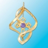 Cross Classic Spiral Ornament 