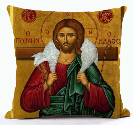 Pillows - The Greek Soul - GSAXP221-3_-_Christ_the_Good_Shepherd