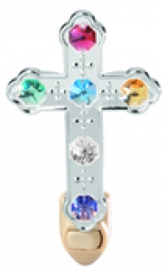 Chrome Plated Large Cross Night Light with Swarovski Cyrstals (available in 3 colors)