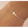 Cross Bracelet for Women - Gold or Silver Plated