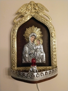 Home Iconostasis - Lighted Icon with Angel Frame (Starting at $35.00)