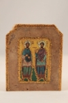 Saints Cosmas and Damian Marble Icon (available in 3 sizes starting at $40.00)