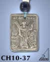SILVER PLATED HANGING CHARM WITH ICON. ST. ANDREAS