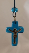 Small Glass Cross (available in 3 colors)
