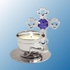 Cross Tea Light Candle Holder (available in Blue or Purple)