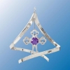 Cross Propelling Spiral Ornament (available in Blue or Purple)