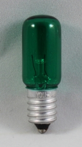 Light Bulb for Electric Vigil Lamp and Home Iconostasis - Green
