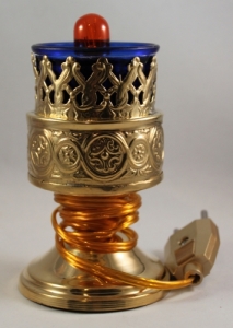 Electric Standing Votive - Brass Plated