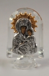 Crystal Standing Icon of the Virgin Mary and Christ Child (available in three colors)